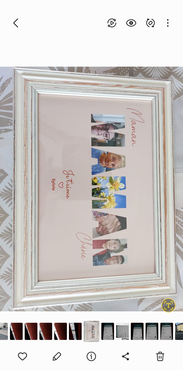 Customer photo review of Bonne fête Maman - Affiche Personnalisée