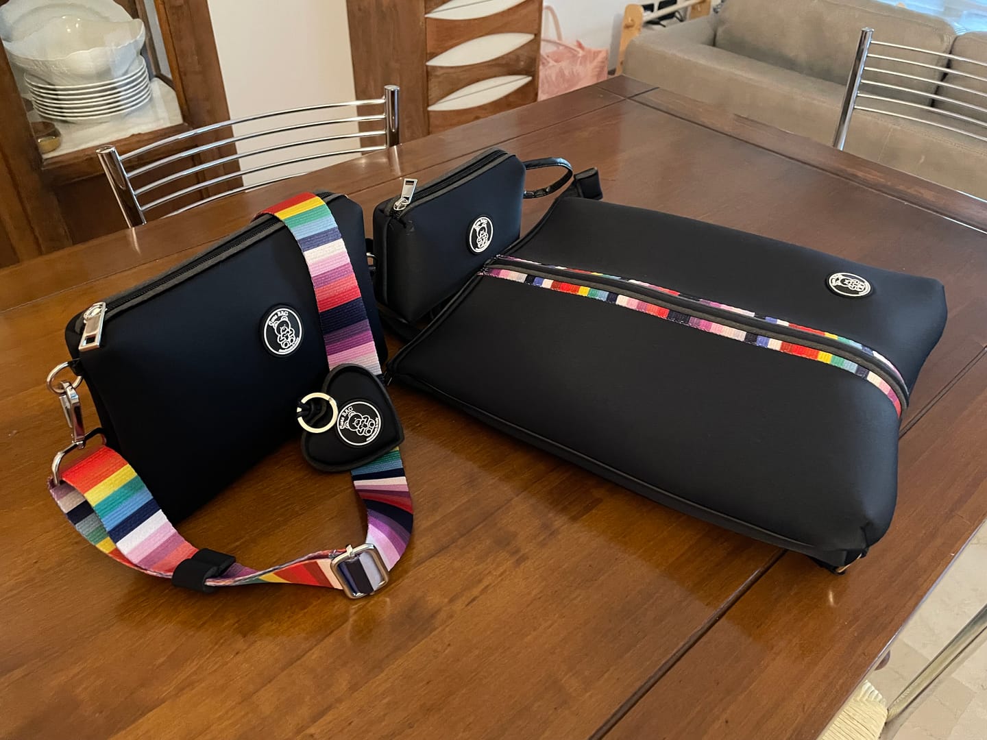 Customer photo review of TRIO | Zainetto + Pochette + Trousse