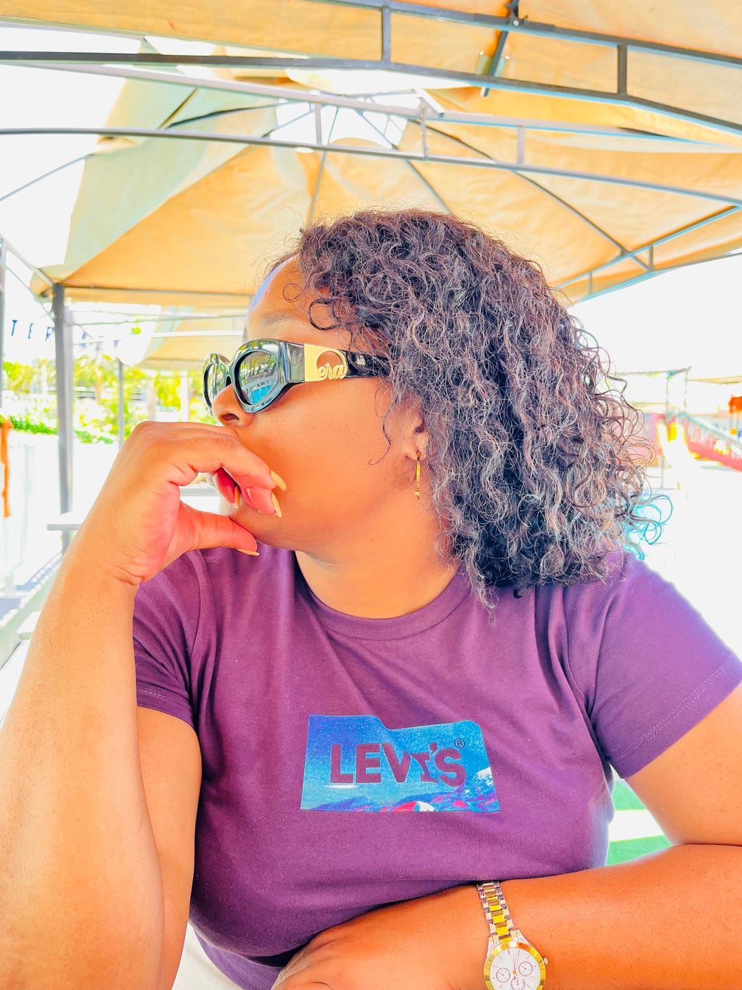 Customer photo review of Black Blanco Sunglasses
