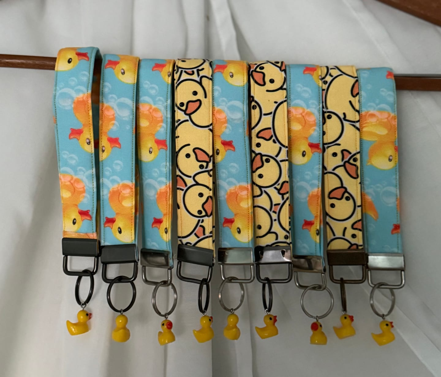 Customer photo review of Packed Rubber Duck Fabric - Yellow