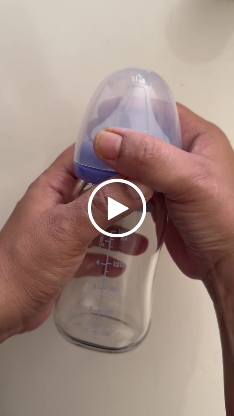 Customer video review of Lansinoh Glass Baby Bottle (160 ml)