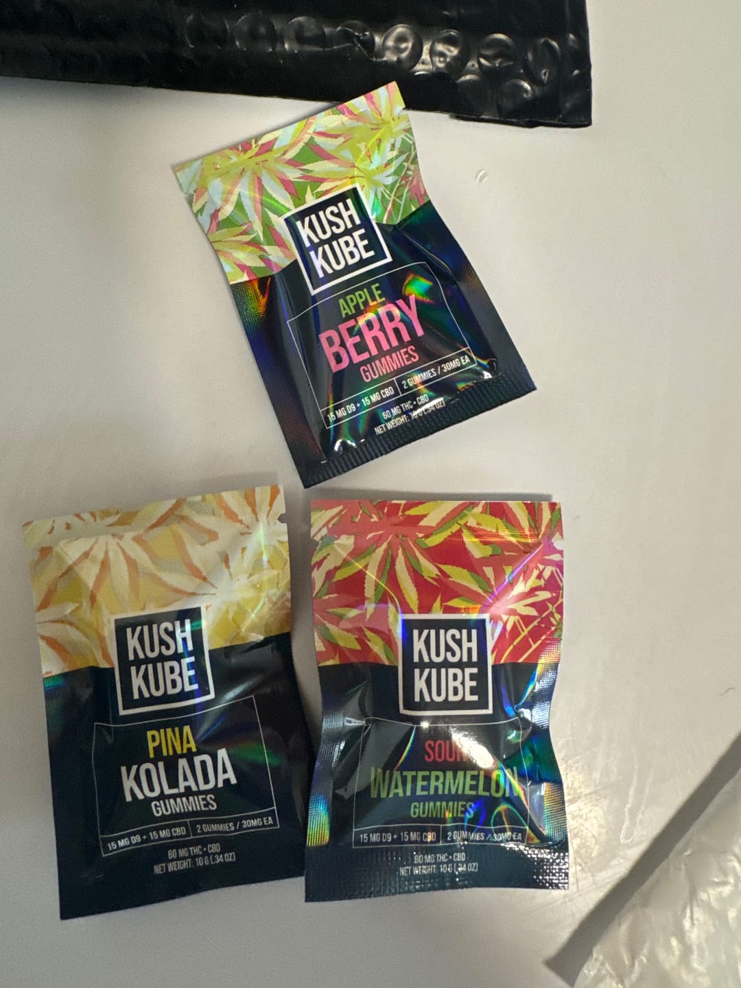 Customer photo review of Pina Kolada Kush Kube - 15mg THC