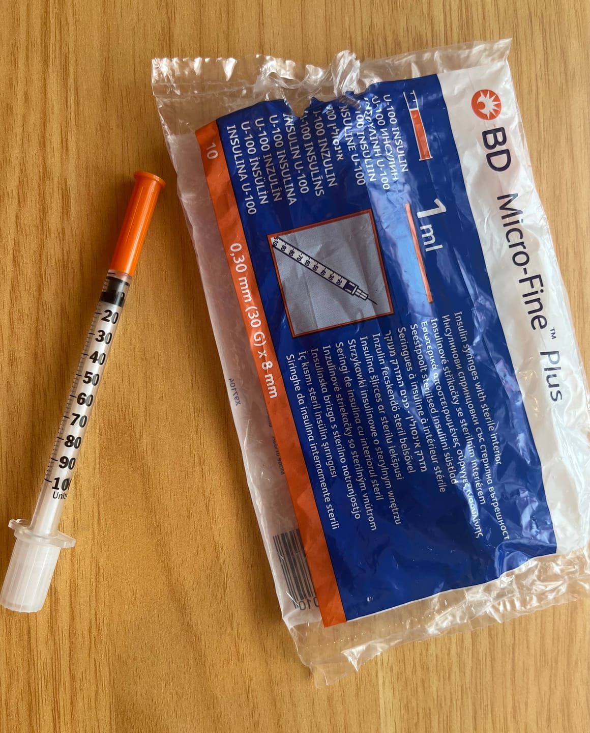 Customer photo review of BD Microfine 1ml Insulin Needle U100 30g x 8mm