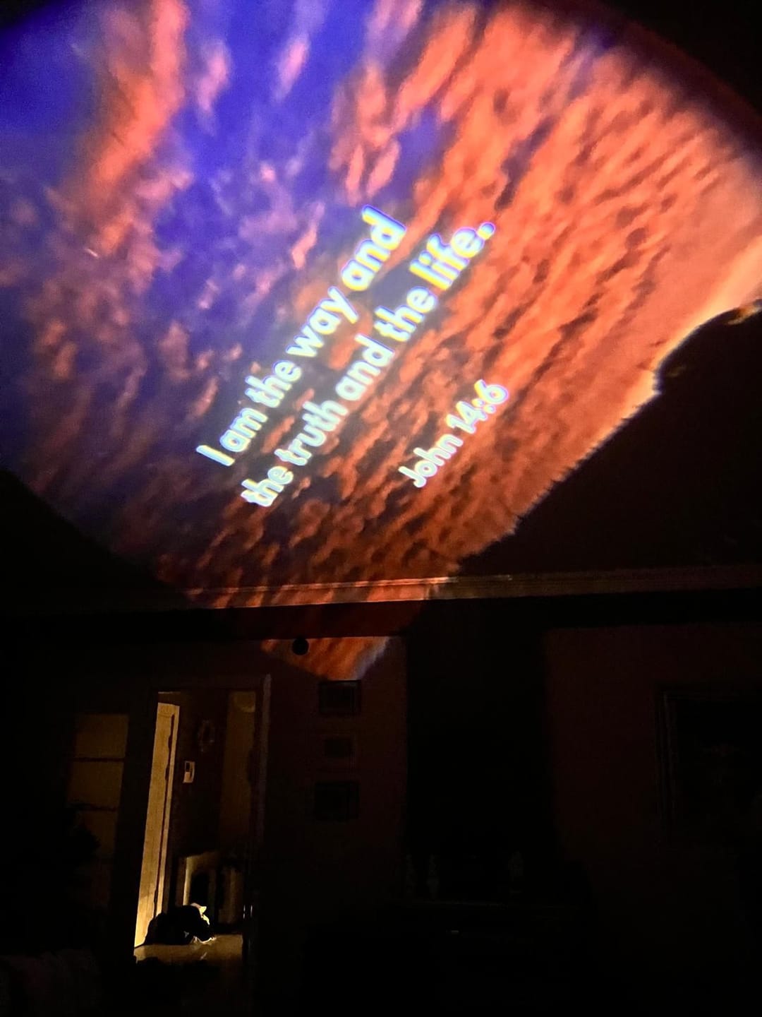 Customer photo review of (GIFTING OFFER) Godisabove - The Bible Galaxy Projector (Comes with 6 Free Discs)