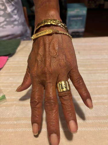 Customer photo review of 8mm Kealoha Heirloom ID Plate Bracelet