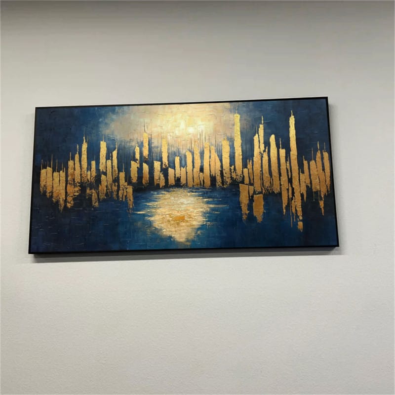 Customer photo review of Abstract Textured Painting Canvas #AT069