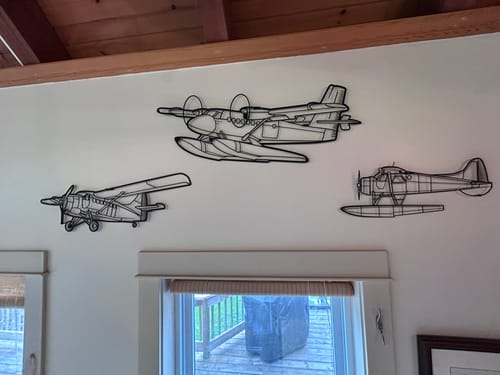 Customer photo review of Your Personalized Aircraft Metal Wall Art - NCP0201