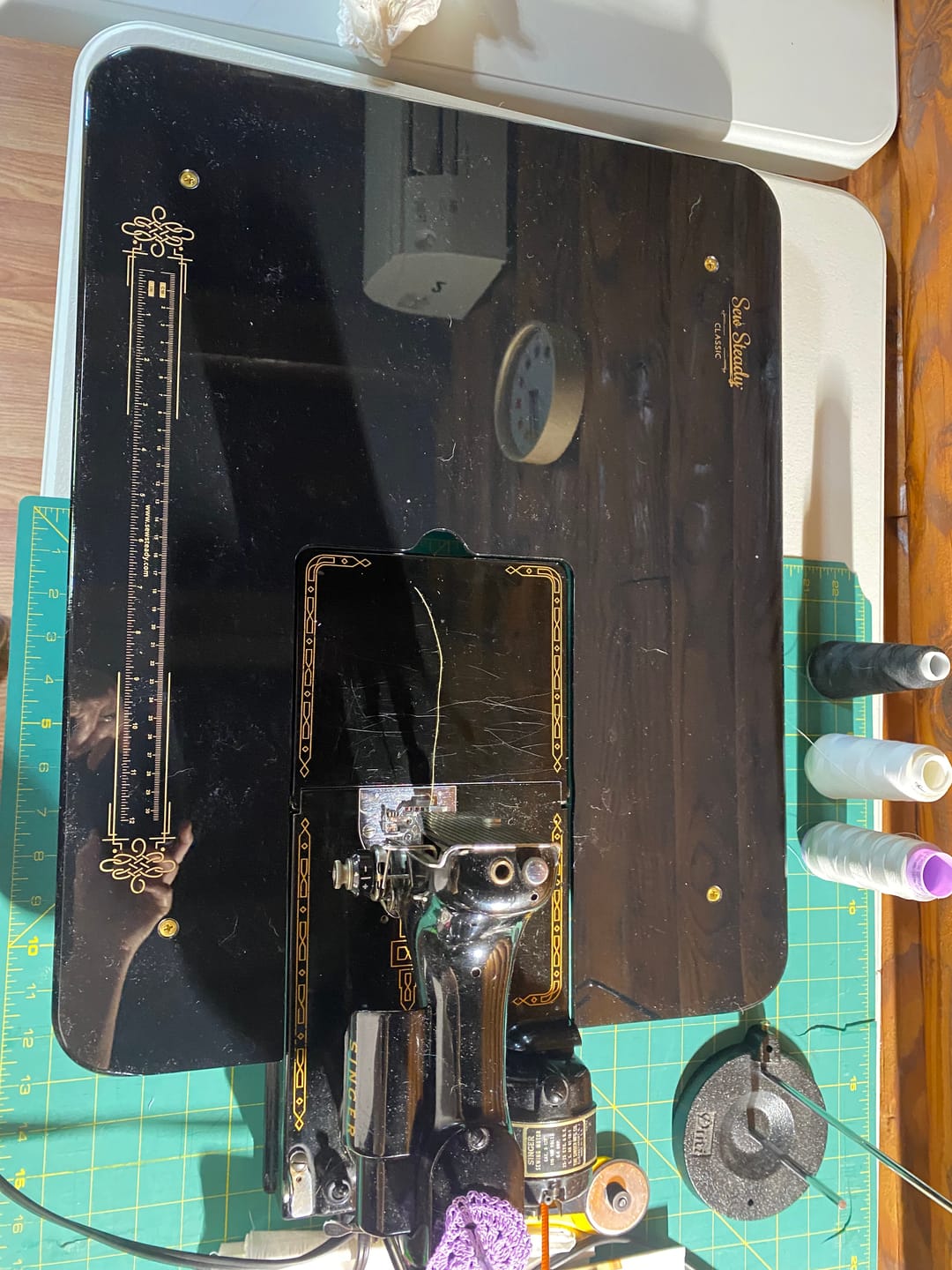 Customer photo review of Sew Steady Classic 221 Featherweight Extension Table