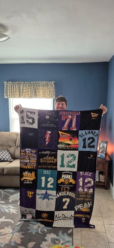 Customer photo review of Project Repat T-Shirt Quilt