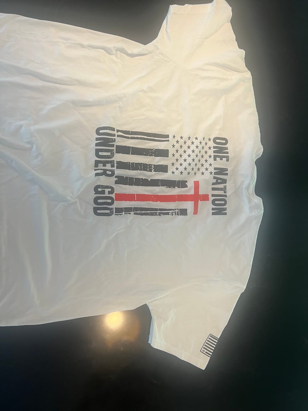 Customer photo review of One Nation Under God T-Shirt