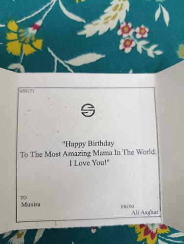 Customer photo review of Gift Wrapping