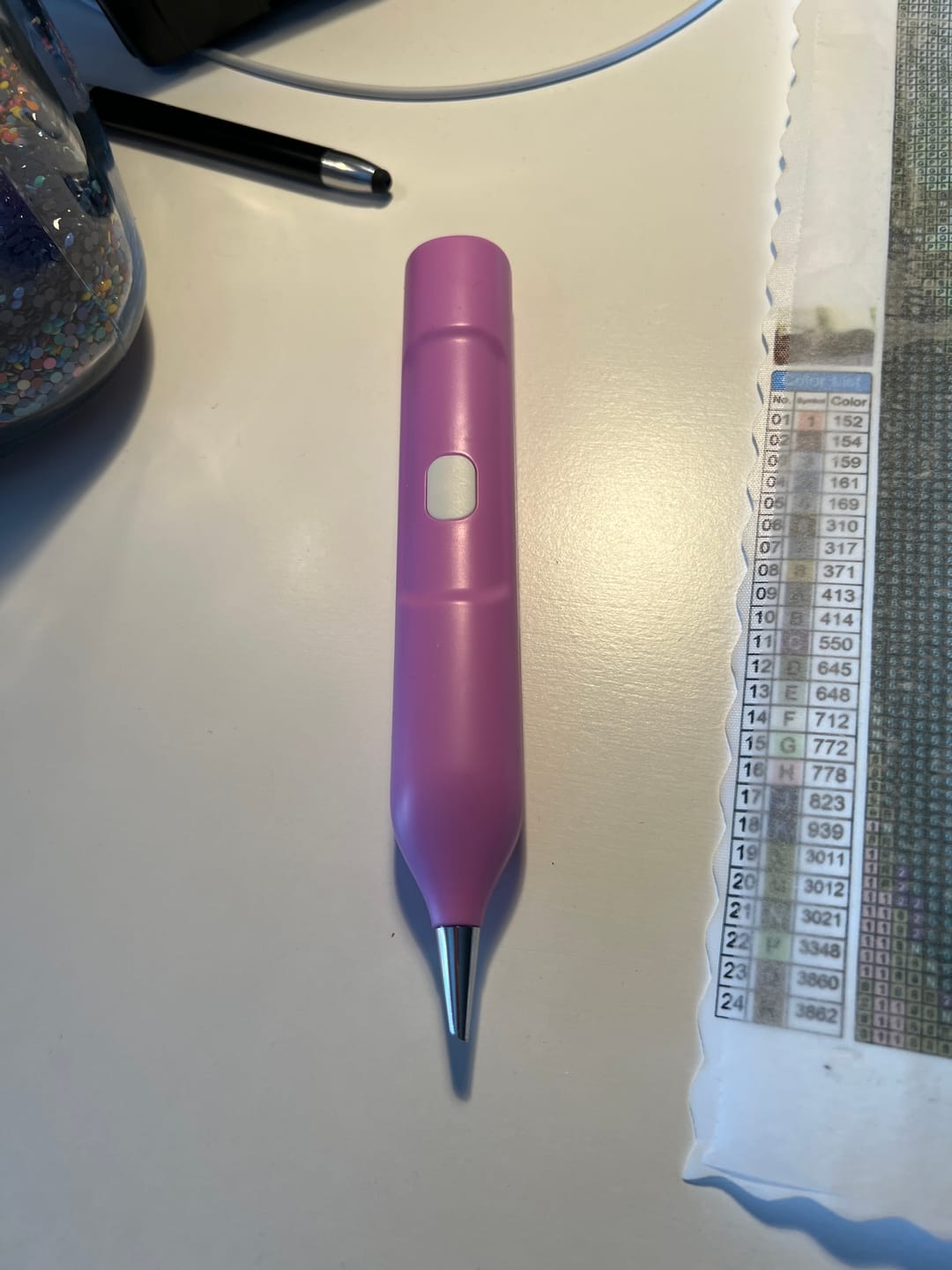 Customer photo review of Elektrisk Diamond Painting-penna – 6 färger