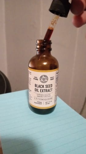 Customer photo review of Black Seed Oil Extract (6-7% Thymoquinone) - 1 fl oz (30 mL)