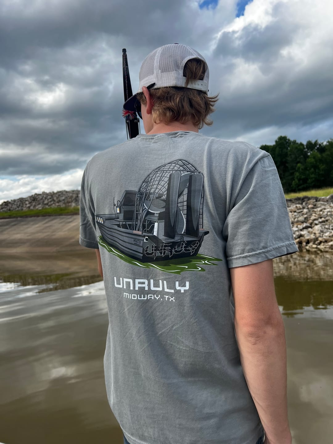 Customer photo review of Custom Boat T-Shirts - With Front Pocket