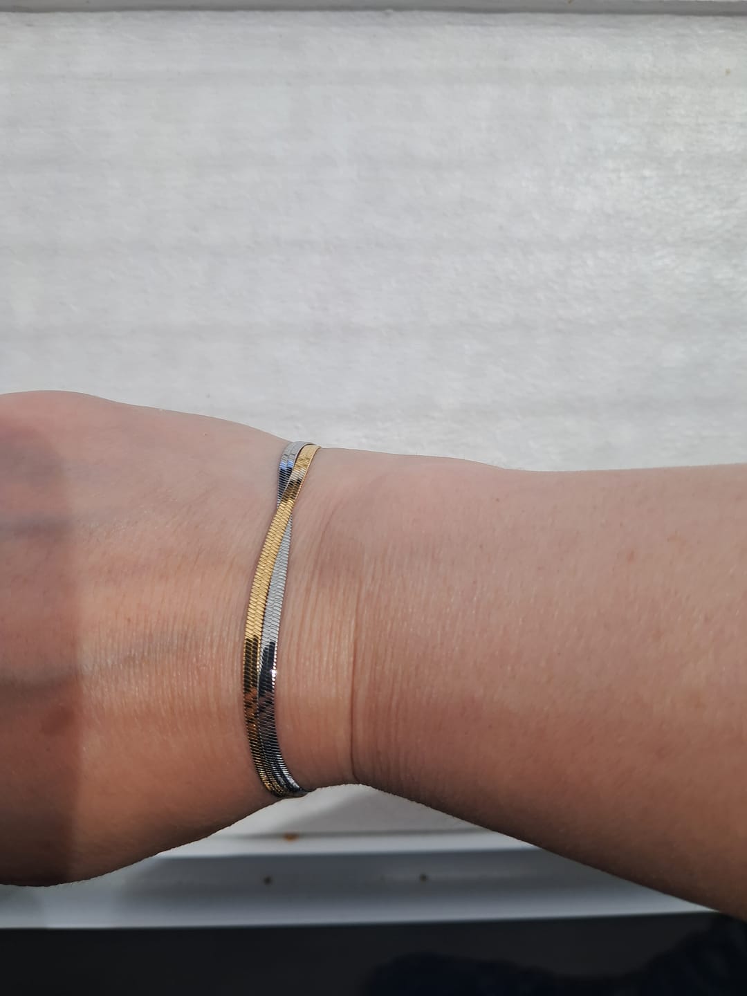 Customer photo review of Lily Gold/Silver Bracelet