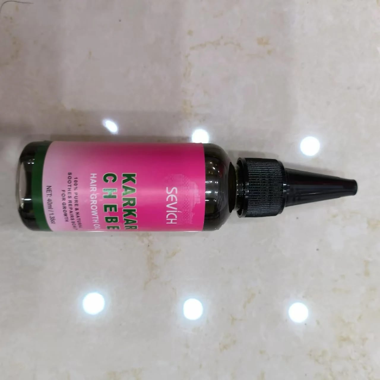 Customer photo review of Chebe Fast Hair Growth Sevich Traction Alopecia Hair Karkar Oil Anti Hair Break Hair Strengthen Hair Loss Care Repair Damage
