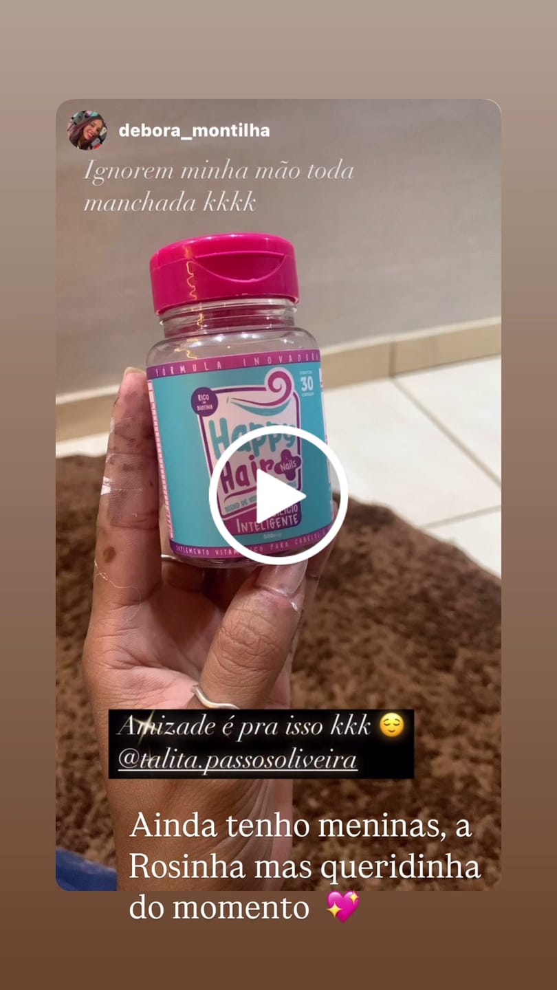 Customer video review of Happy Hair 6 Potes + 6 Potes Grátis + 2 Colágenos + 1 Happy Calm (Total 15 Potes)