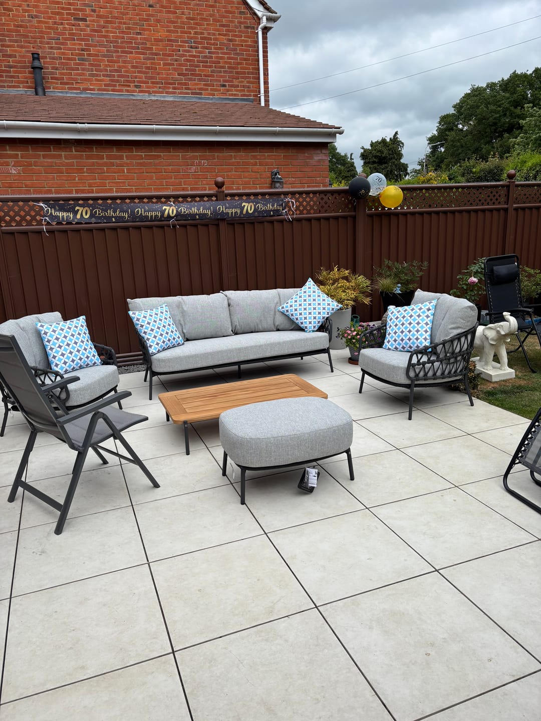 Customer photo review of Outdoor Garden Waterproof Cushion - Bahia