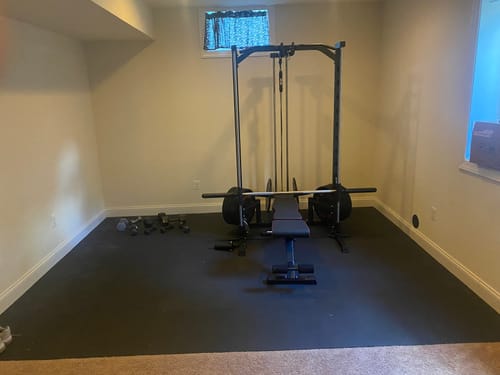 Customer photo review of RitFit PSR05 2.0 Multifunctional Smith Machine Power Rack with LAT-Pull Down System