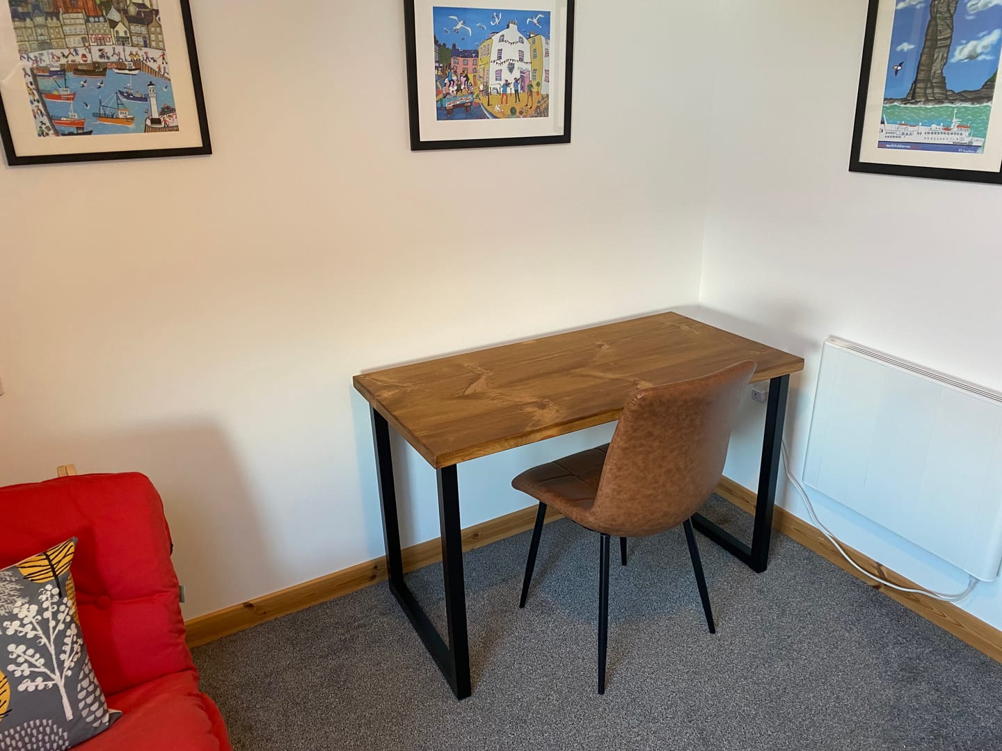 Customer photo review of Rustic Industrial Desk
