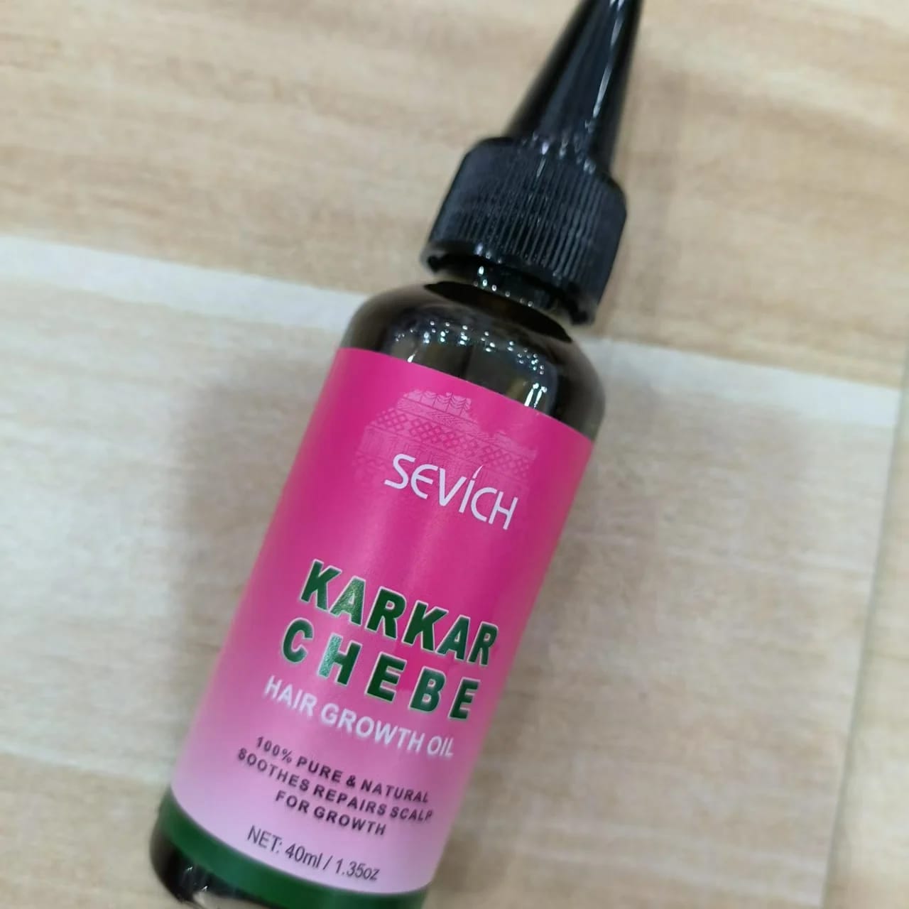 Customer photo review of Chebe Fast Hair Growth Sevich Traction Alopecia Hair Karkar Oil Anti Hair Break Hair Strengthen Hair Loss Care Repair Damage