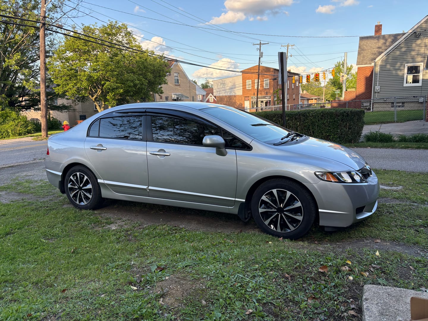 Customer photo review of 2006-11 Honda Civic Sedan Window Visors Wind Deflectors Rain Guards