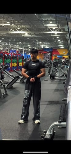 Customer photo review of 2128 - AOT©  x YLA Baggy Joggers