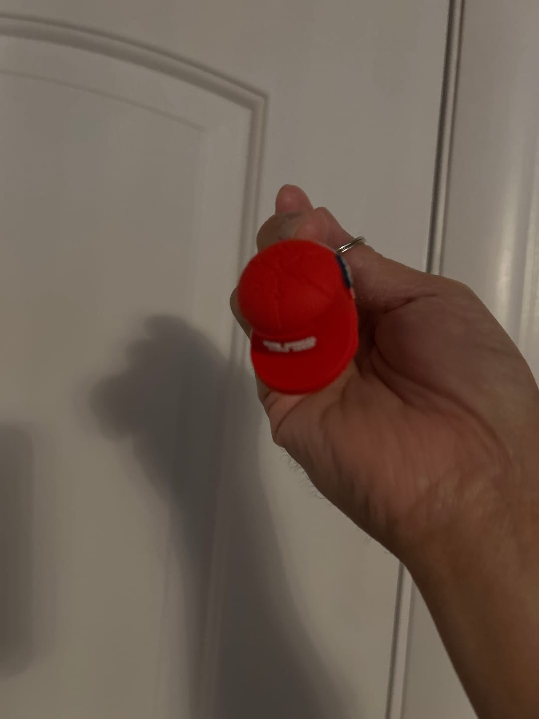 Customer photo review of MAGA Hat Keychain (Limited Edition)