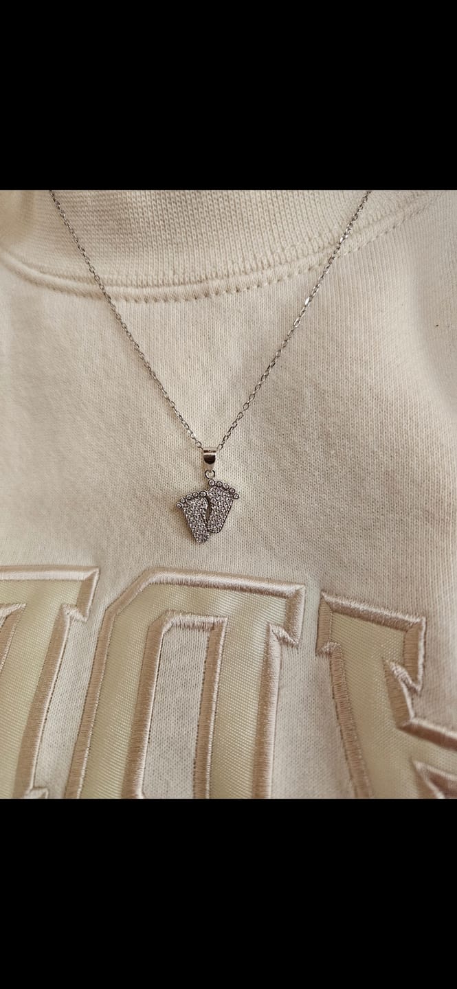 Customer photo review of (Almost Sold Out) Bump to Mom 10 Little Toes Necklace