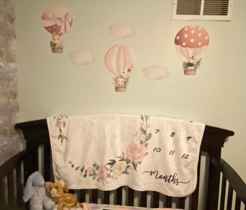 Customer photo review of Colorful Hot Air Balloons with Animals