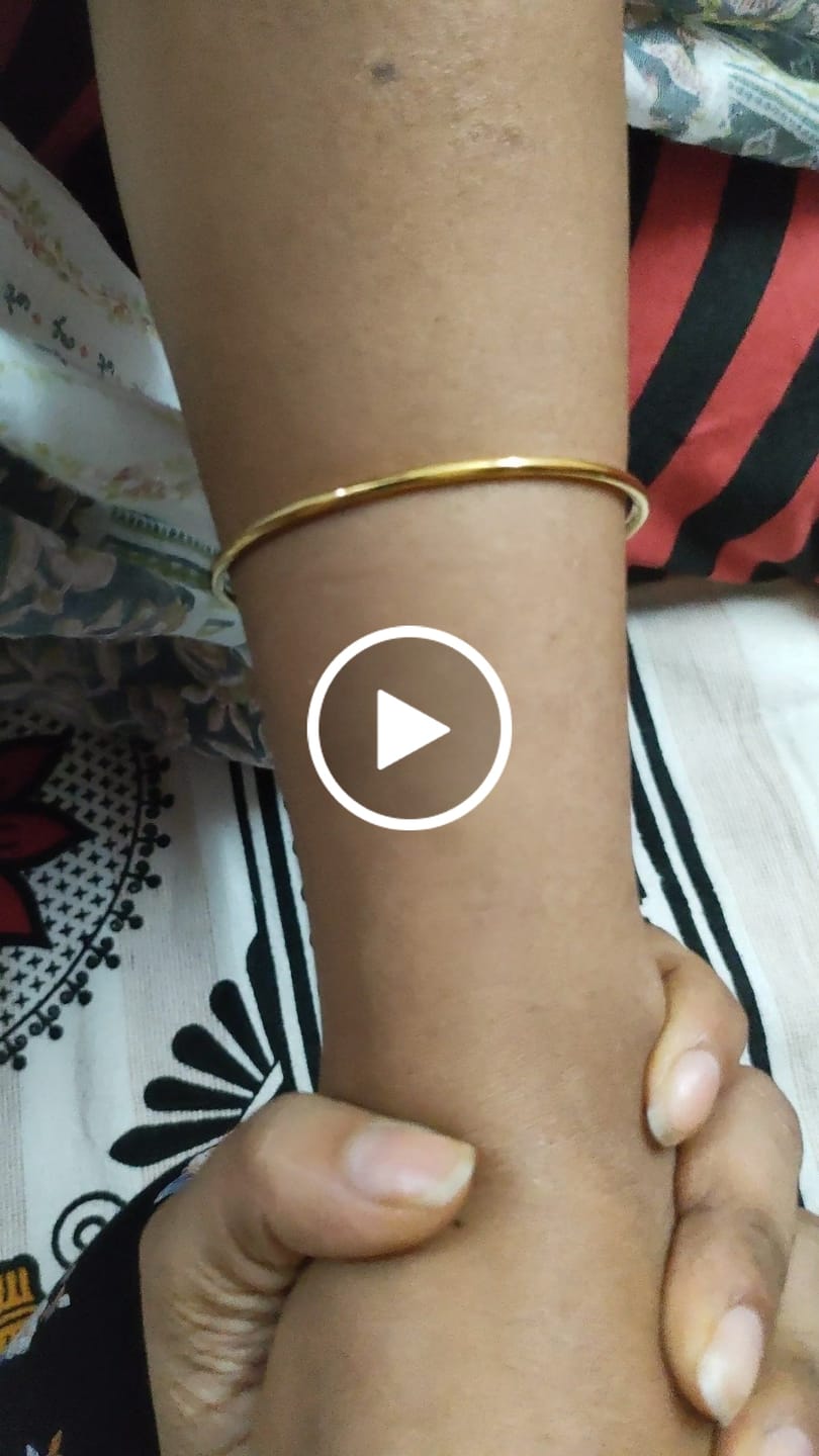 Customer video review of Slim Gold Bangle
