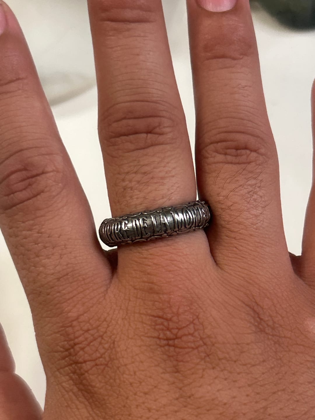 Customer photo review of UPGRADED CATACOMBS RING
