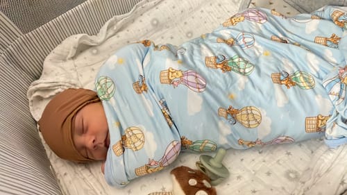 Customer photo review of Bear In The Air Blanket