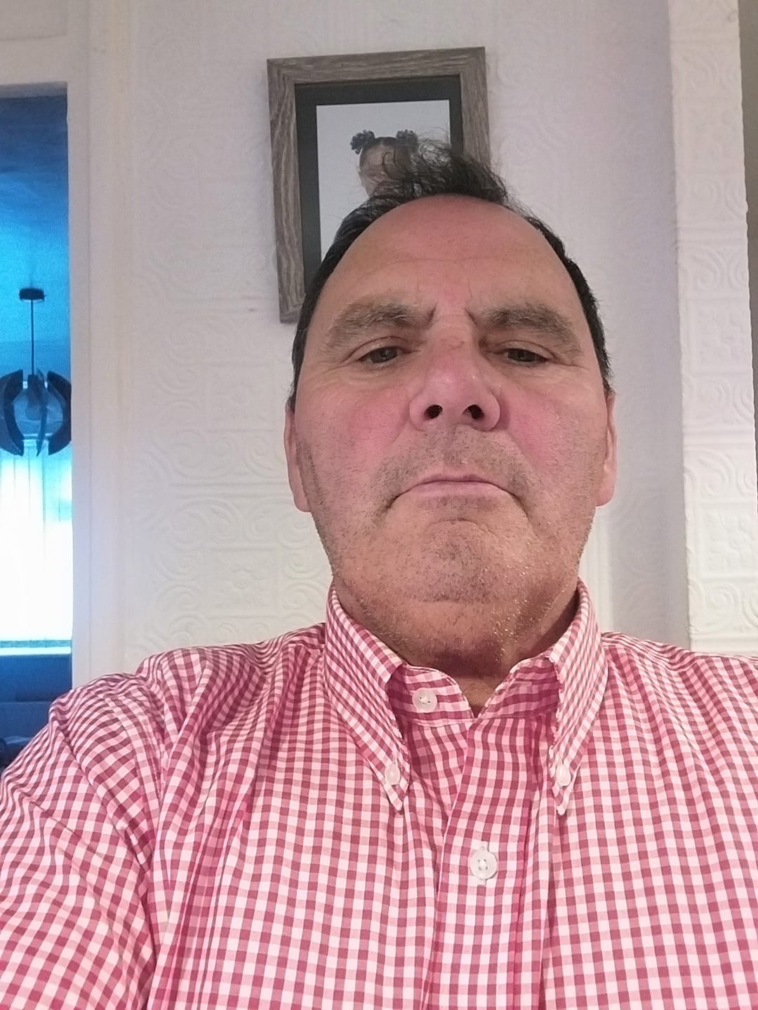Customer photo review of Short Sleeve Checkered Gingham Shirt - Multiple colours