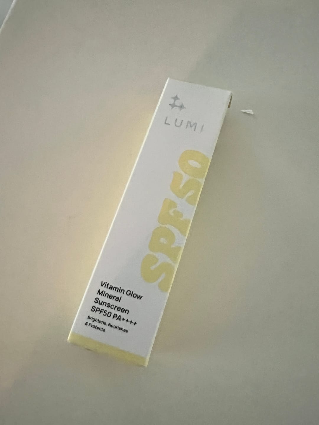 Customer photo review of Vitamin Glow Mineral Sunscreen