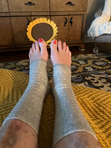 Customer photo review of Premium Anti-Fatigue Bamboo Footsleeves