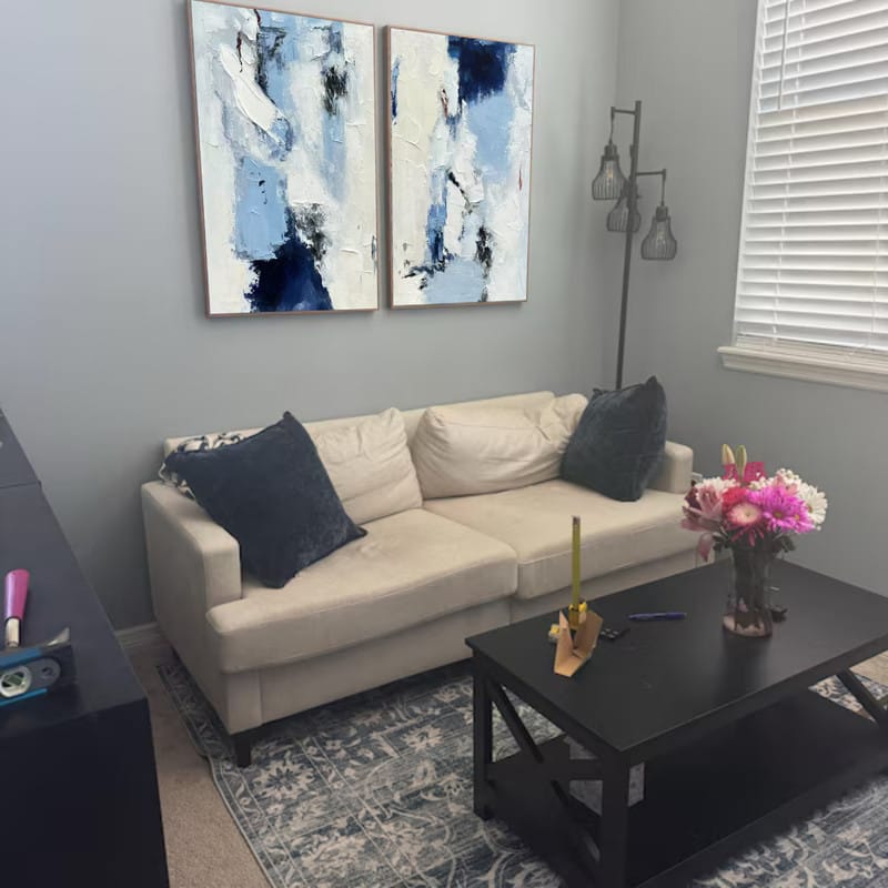 Customer photo review of Abstract Painting Canvas Set of 2 #AP071