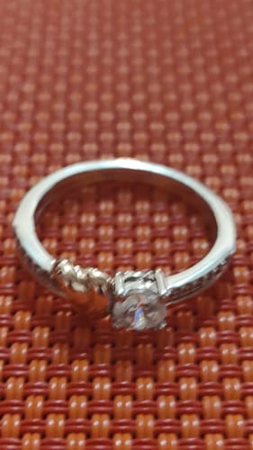 Customer photo review of ANILLO PROMESA CORAZÓN ETERNO CRISTAL SWAROVSKI + KIT DE REGALO