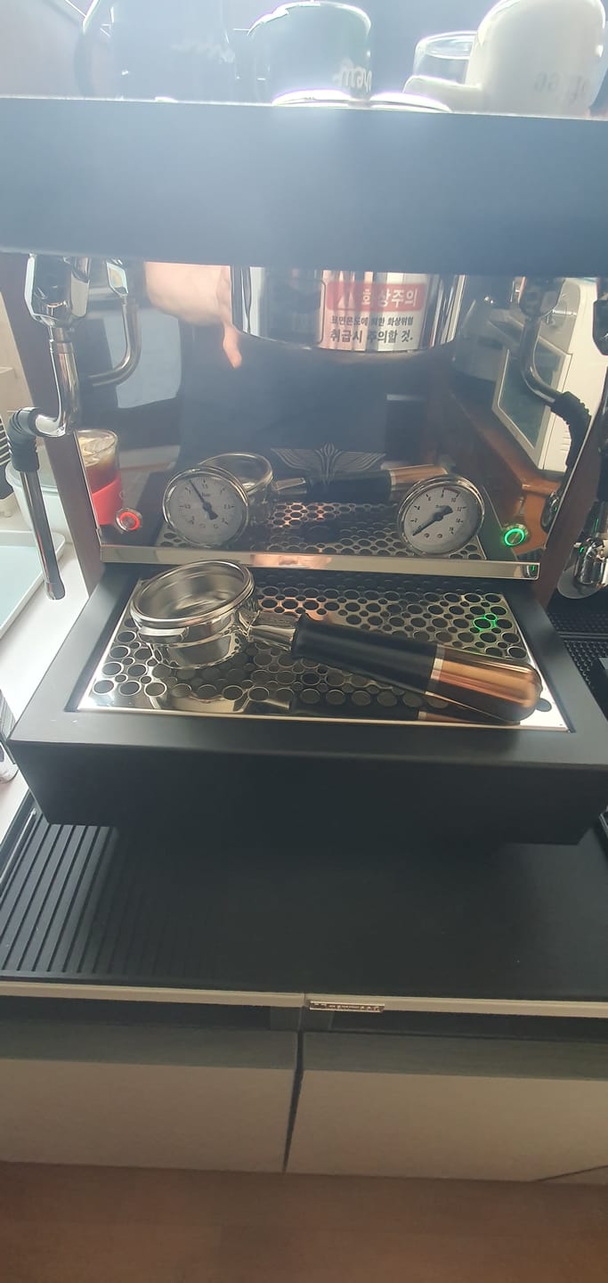 Customer photo review of Bottomless Portafilter (Hybrid)