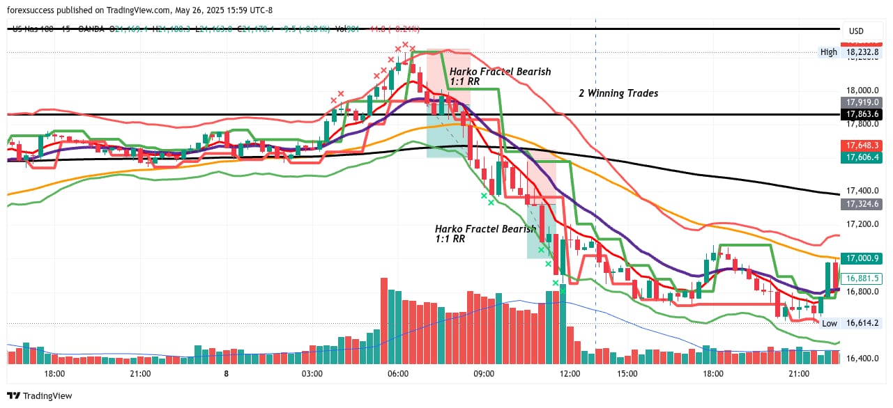 Customer photo review of Fractal Indicator - Trading View Only