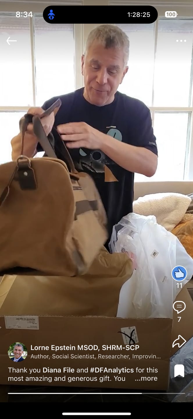 Customer photo review of The Weekender - Waxed Canvas Leather Duffel