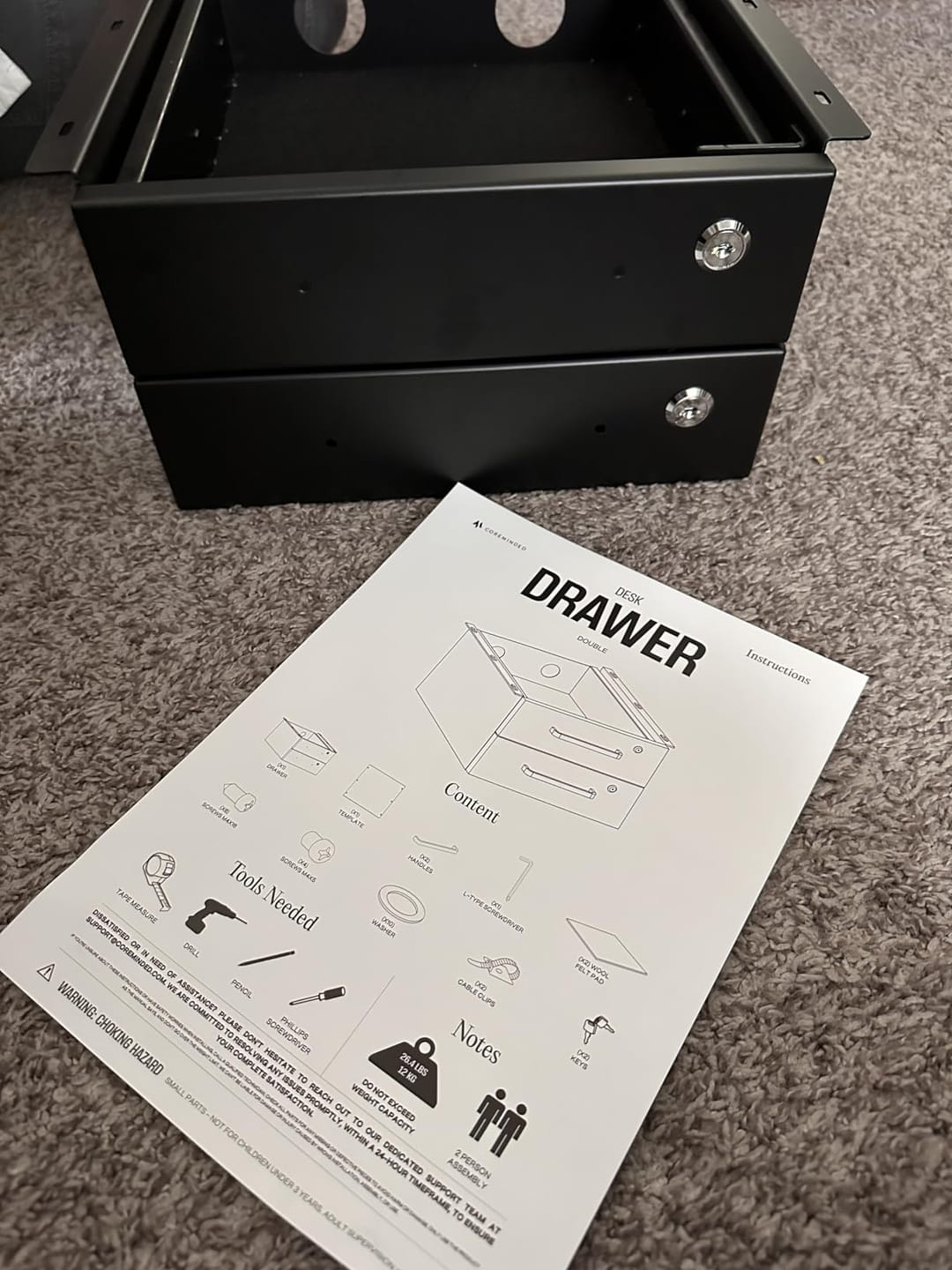 Customer photo review of Lockable Drawer