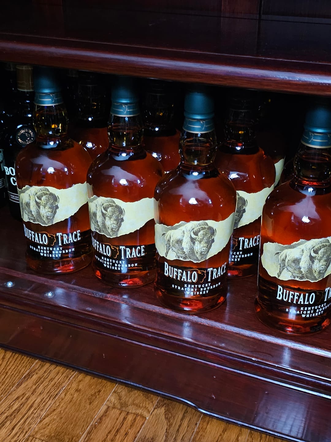 Customer photo review of Buffalo Trace Bourbon Whiskey Case Bundle (12 Bottles) (750ml)