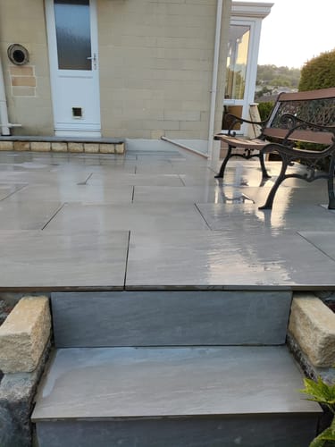 Customer photo review of Kandala - Grey Porcelain Paving Tiles - 900 x 600 x 20mm