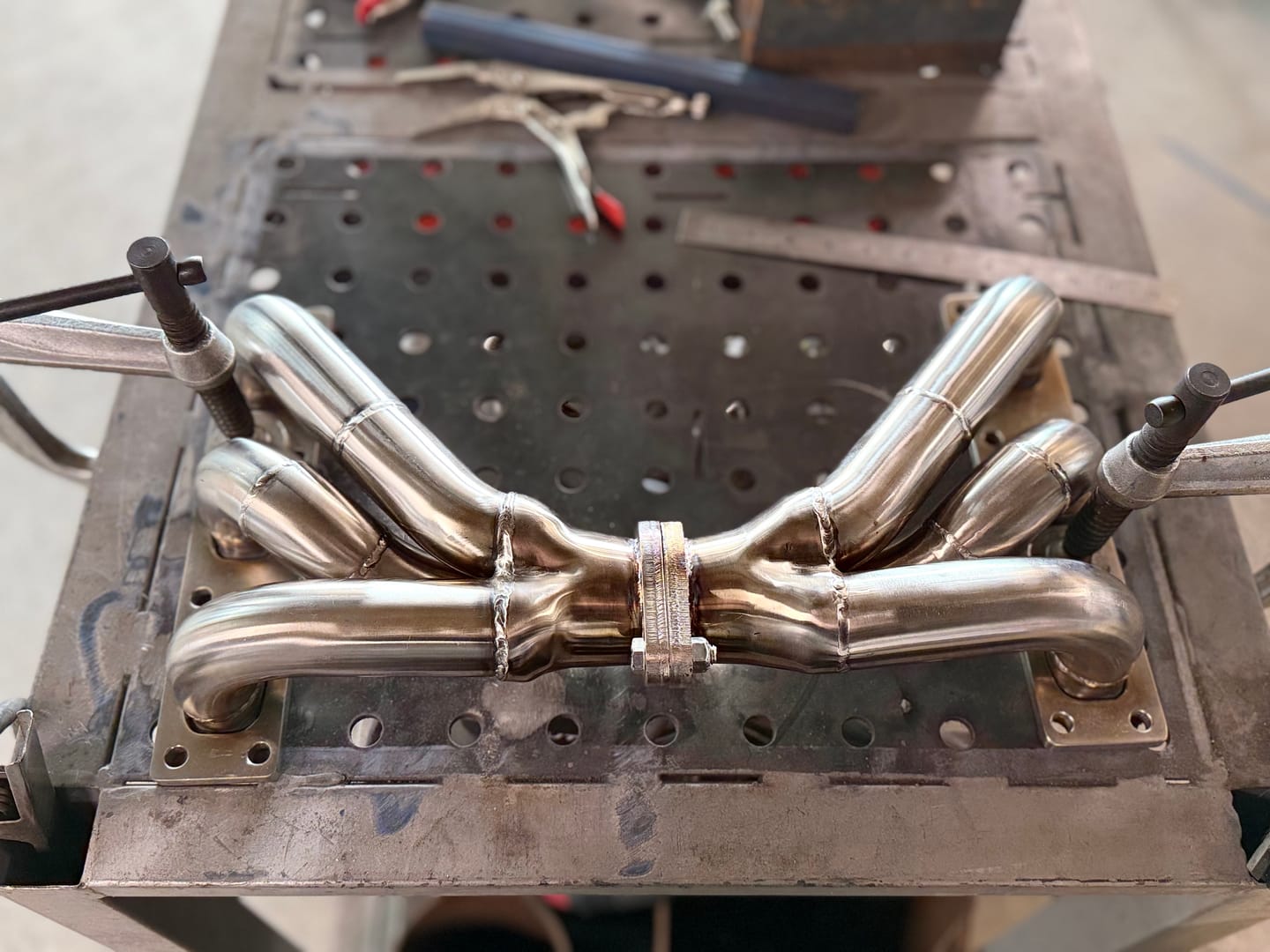 Customer photo review of Mandrel Bends 304 Stainless (Raw)