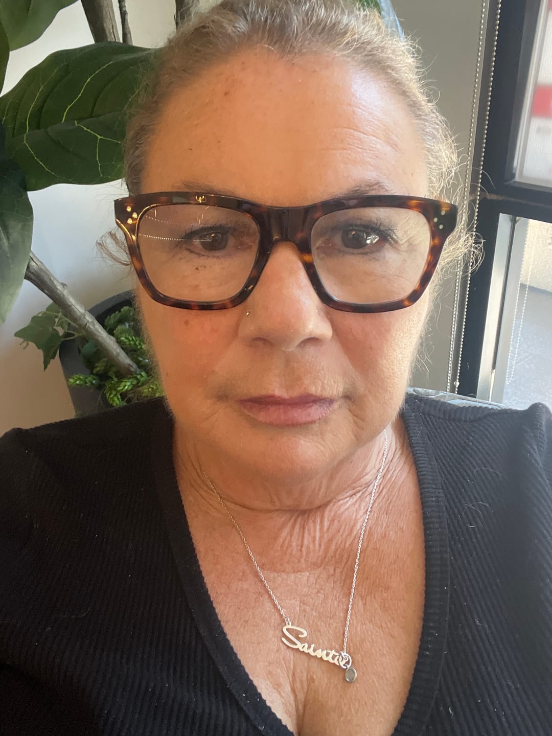 Customer photo review of Script Name Necklace