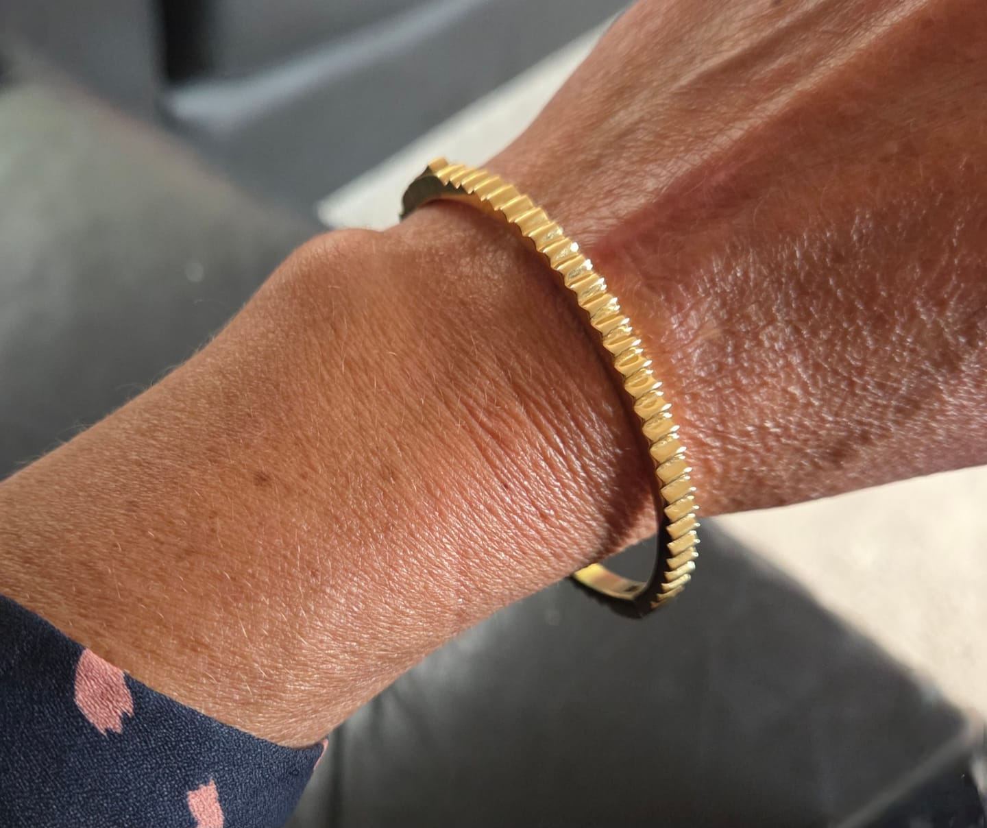 Customer photo review of Mini Pleat Bangle