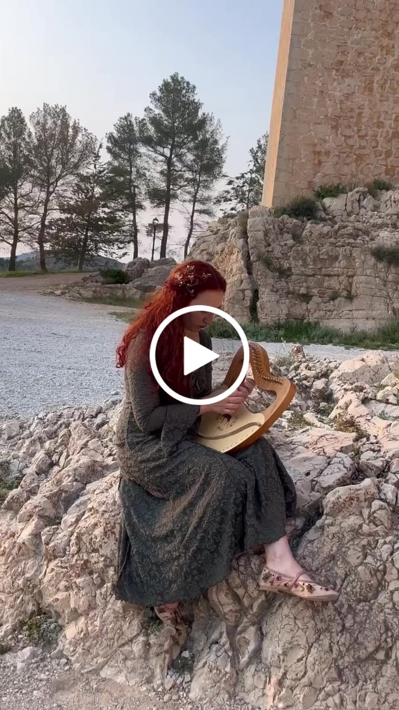 Customer video review of Lyre Harp 21 String BYLA Deer Mahogany w/Case