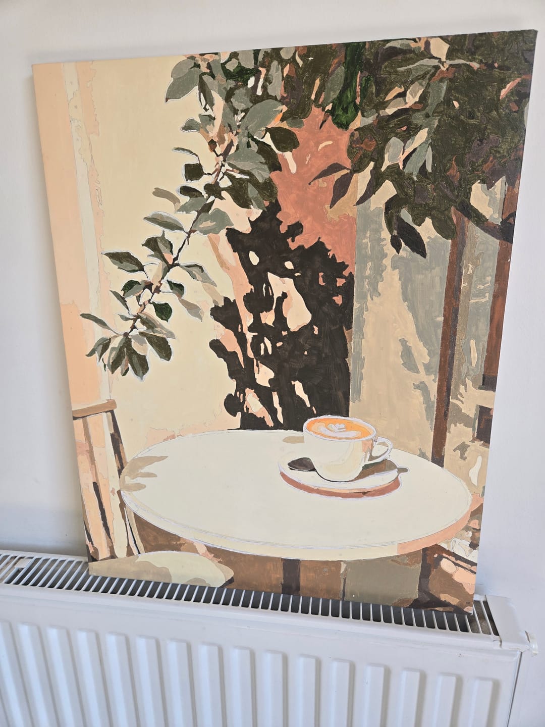 Customer photo review of Morning coffee| Paint by Numbers