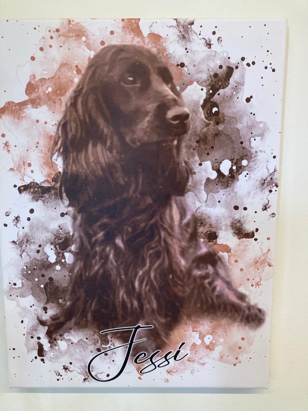 Customer photo review of Tierisches Wasserfarben Portrait